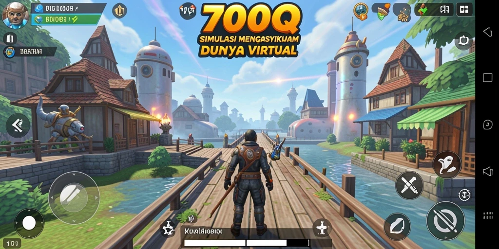 Tampilan gameplay 700Q yang mengasyikkan dan interaktif.