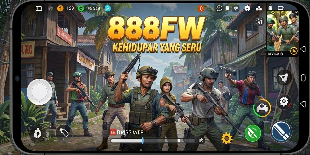 Tampilan gameplay 888FW dengan elemen simulasi yang menarik.