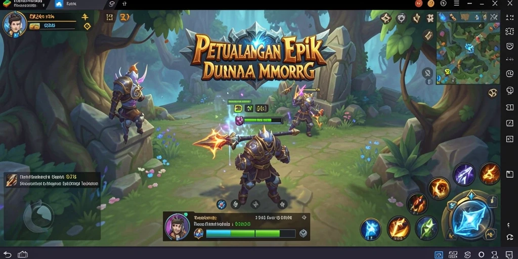 Gameplay seru di dunia fantasi 9ZK MMORPG.
