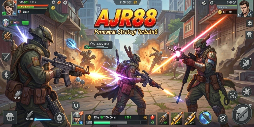 Tangkapan layar utama dari gameplay AJR88 yang menampilkan strategi dan aksi.