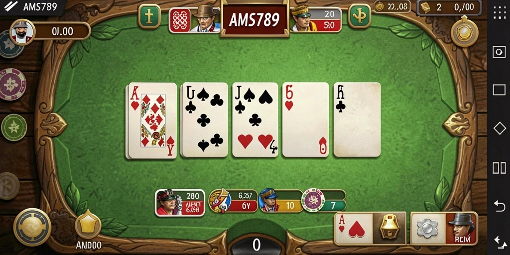 Tangkapan layar gameplay <strong>AMS789</strong> menampilkan suasana seru dan kompetitif dari permainan Domino.