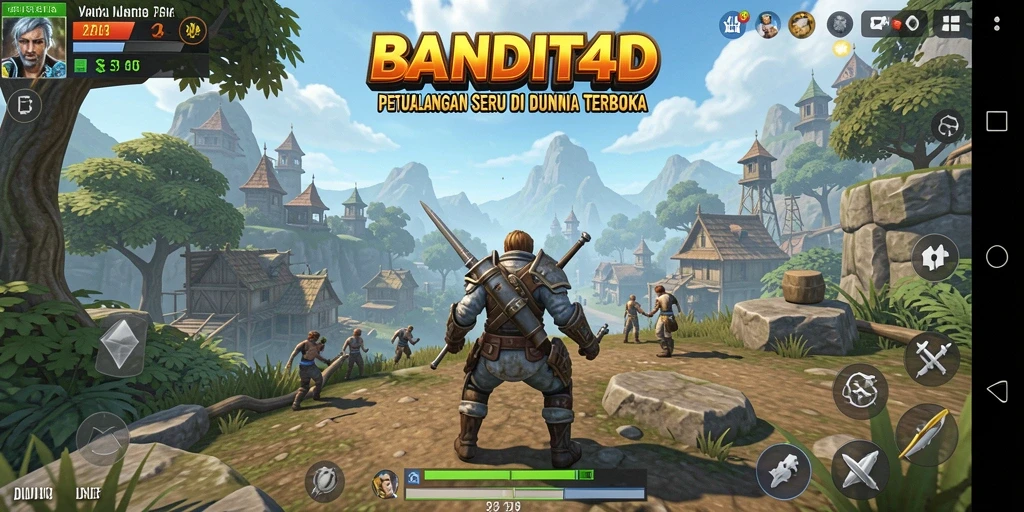 Tampilan menarik dari gameplay <strong>BANDIT4D</strong> dalam dunia terbuka.