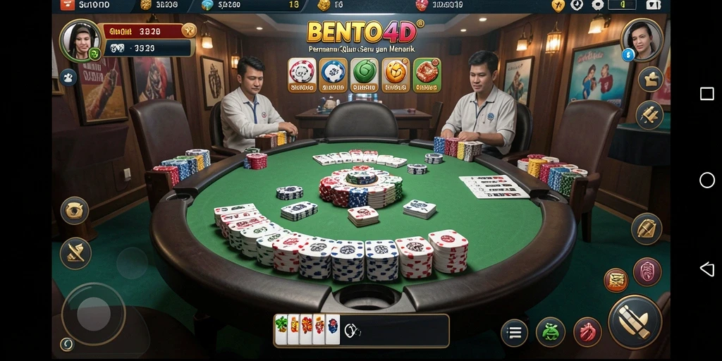 Tampilan gameplay seru dalam BENTO4D QiuQiu.