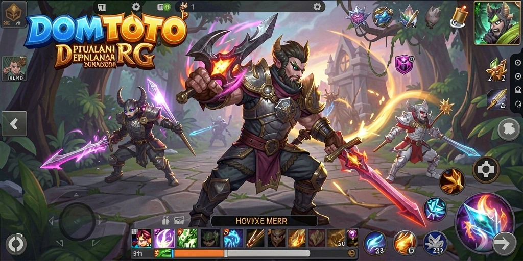 Screenshot menampilkan aksi seru dalam permainan RPG DOMTOTO.