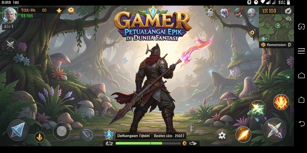 Tampilan gameplay RPG yang mengasyikkan dan penuh petualangan.