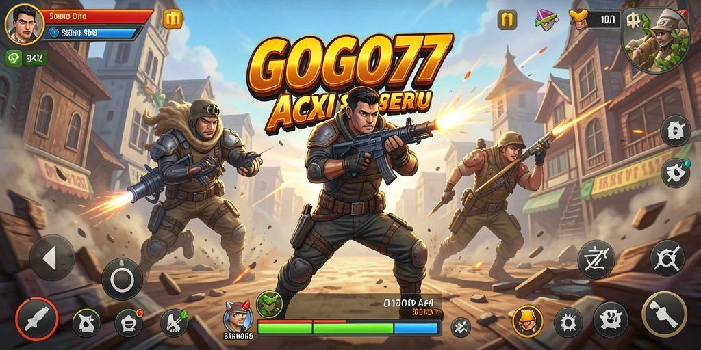 Tampilan utama gameplay GOGO77 dengan aksi yang mendebarkan.