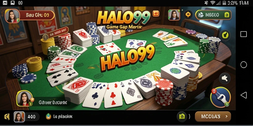 Tampilan menarik dari gameplay HALO99 dengan pemain yang bersaing.