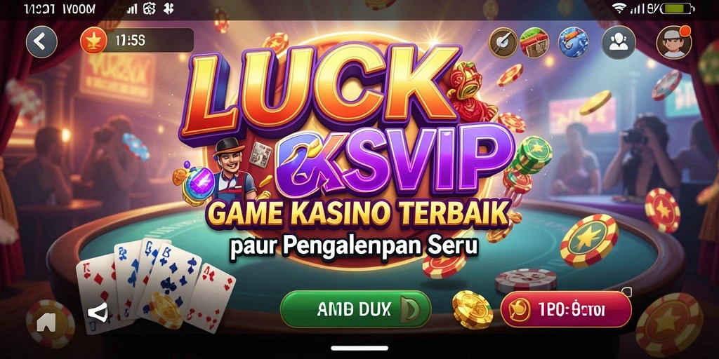 Tampilan gameplay seru dan menarik dari permainan kasino LUCKSVIP.
