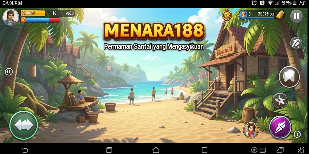 Screenshot menunjukkan karakter unik dan gameplay yang menyenangkan di MENARA188.
