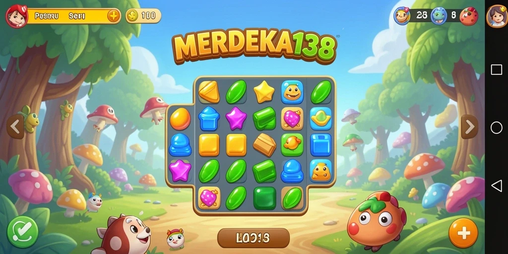 Tangkapan layar gameplay seru dalam MERDEKA138