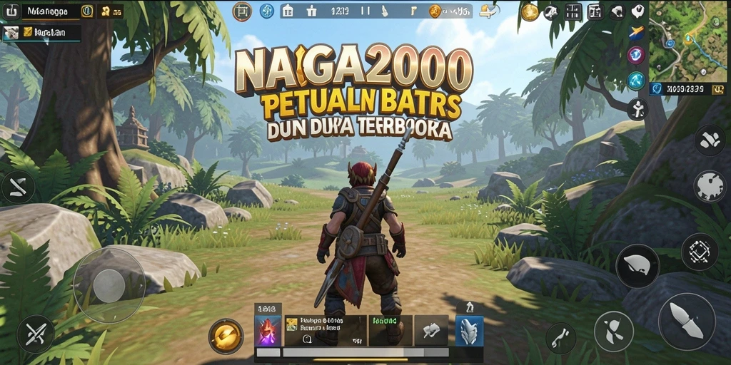 Tampilan gameplay NAGA2000 dalam dunia terbuka yang menakjubkan.