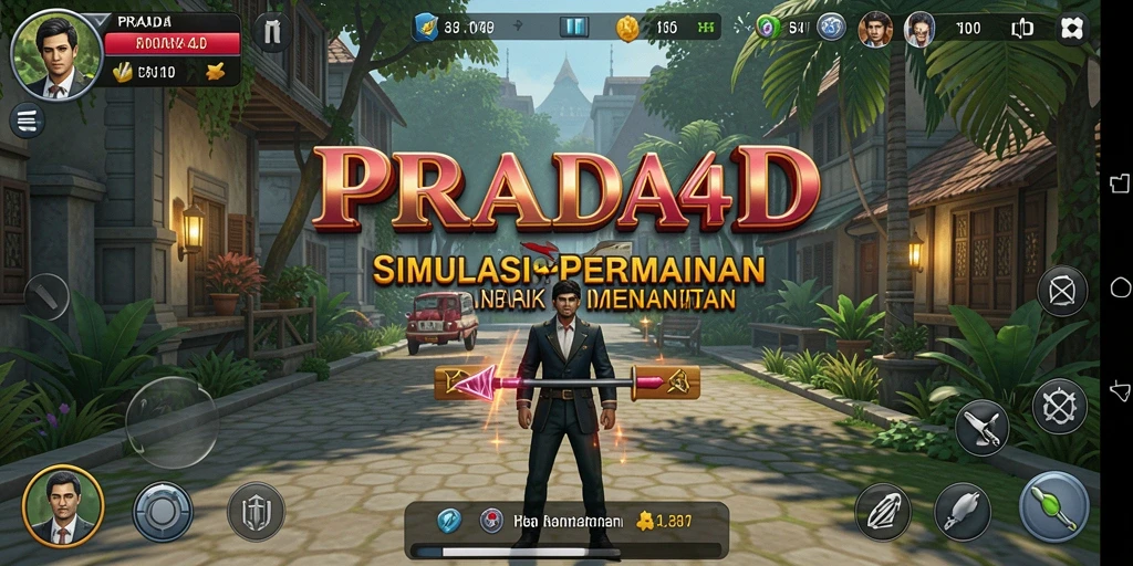 Tampilan menarik dari gameplay PRADA4D dalam simulasi interaktif.