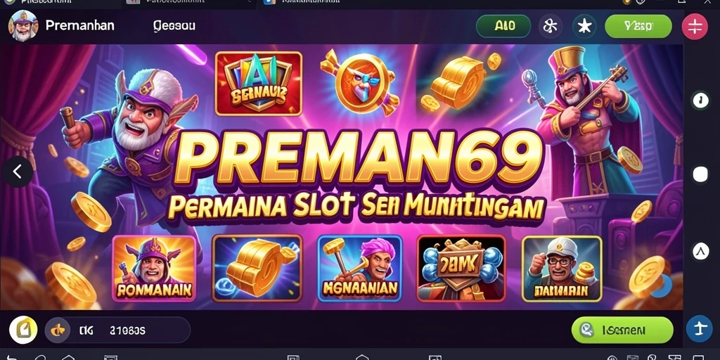 Tampilan menarik dari permainan Slot di PREMAN69.