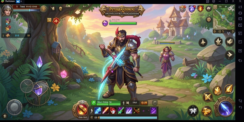 Screenshot gameplay RP8 dengan aksi petualangan yang seru