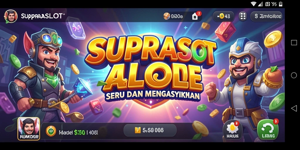 Gameplay seru SUPRASLOT dengan tantangan menarik di setiap level.