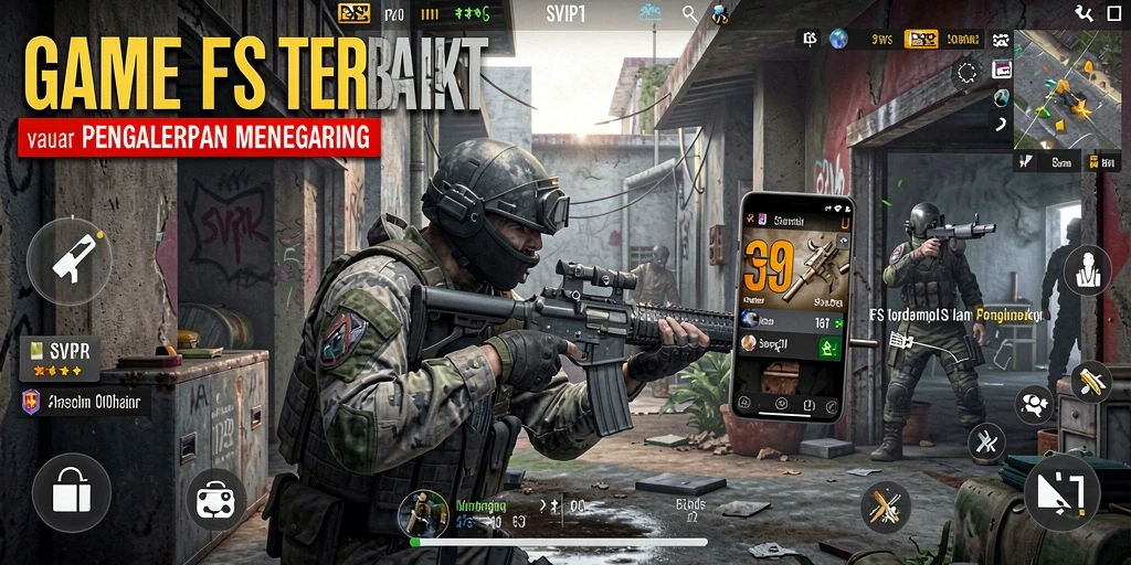 Tangkapan layar gameplay SVIP1 yang menunjukkan aksi tembak-menembak seru.