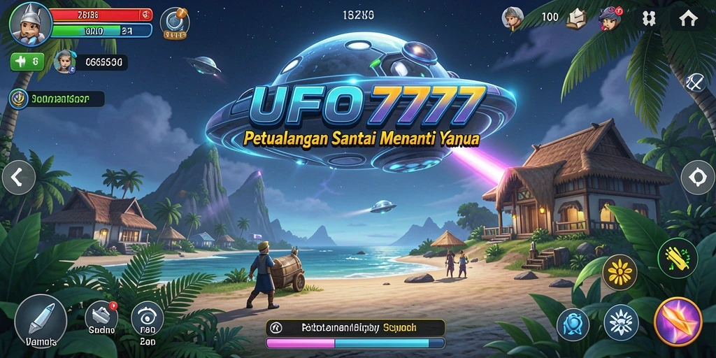 Tampilan gameplay <strong>UFO777</strong> yang seru dan penuh warna.