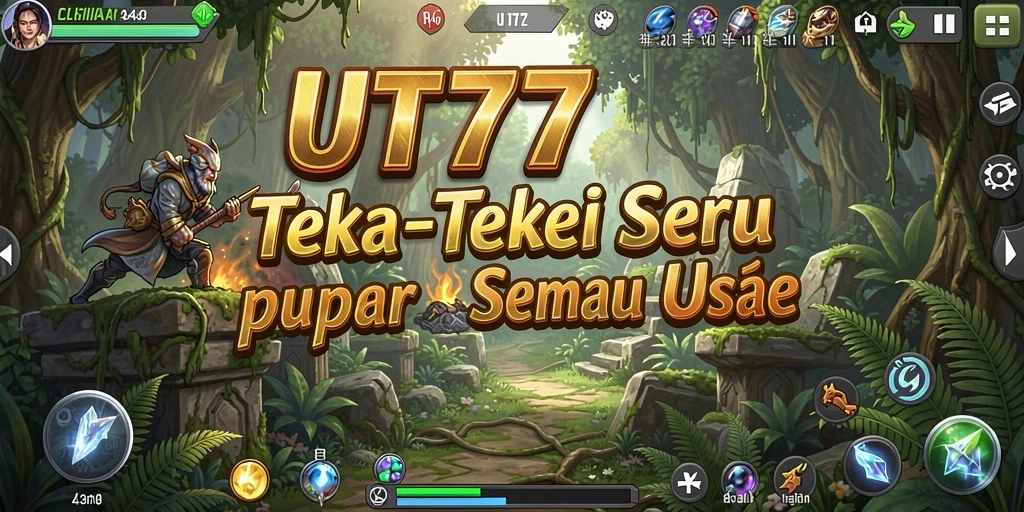 Tampilan gameplay UT77 dengan berbagai teka-teki seru.