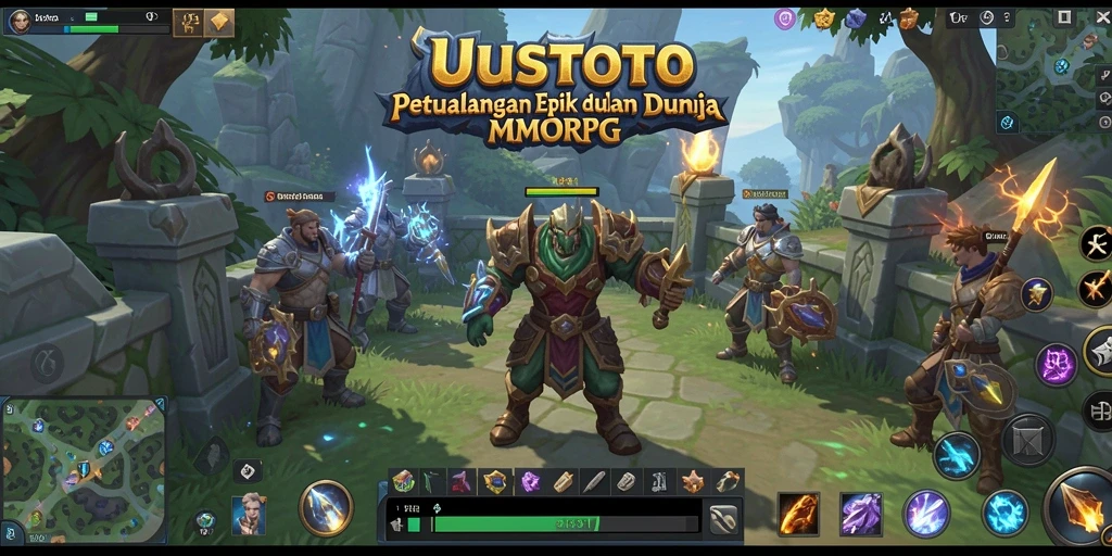 Tampilan gameplay UUSTOTO yang menakjubkan dalam dunia MMORPG.